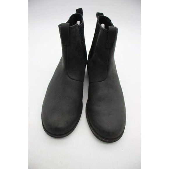 Teva Ellery Women's Size 5.5 Pull on Waterproof Black Leather Chelsea Boots - Picture 2 of 9